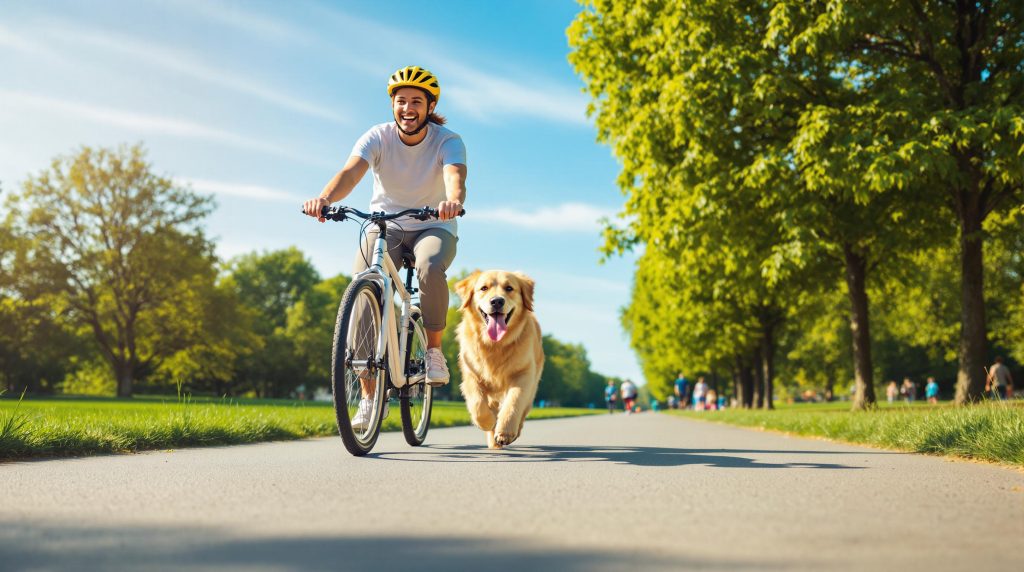 découvrez les bienfaits de faire du vélo avec votre chien. renforcez votre lien, améliorez sa santé et profitez de moments mémorables en plein air. apprenez des conseils pratiques pour une balade sécurisée et agréable pour vous et votre fidèle compagnon.